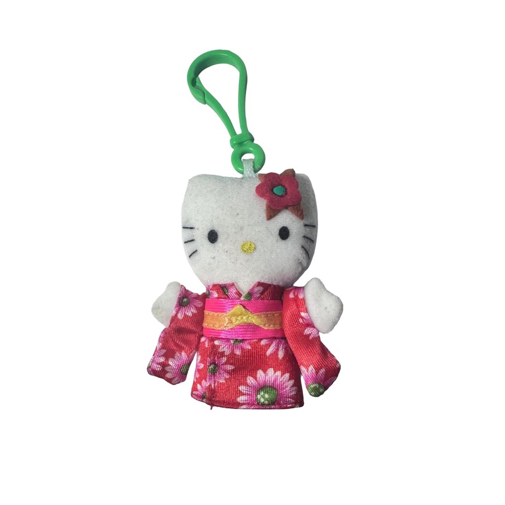 Vintage Hello Kitty McDonalds Kimono Bag Charm Backpack Clip 2000 Y2K